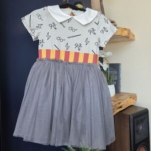Taylor Joelle Harry Potter Wand Tutu Dress Size 2 Gray Toddler